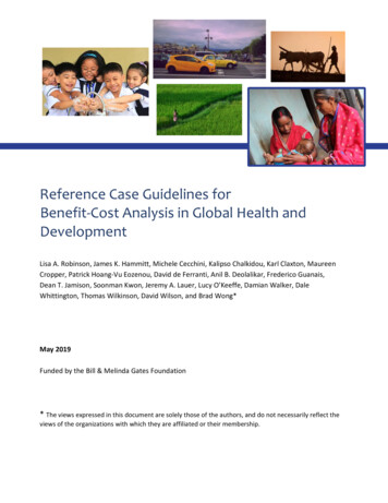 Reference Case Guidelines For Benefit-Cost . - Harvard University