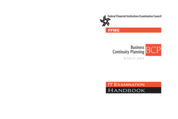 Business Continuity Planning Booklet