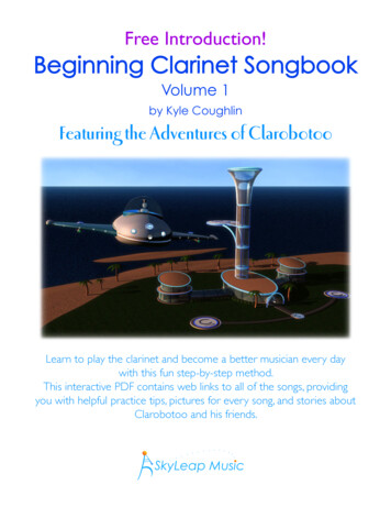 Free Introduction! Beginning Clarinet Songbook