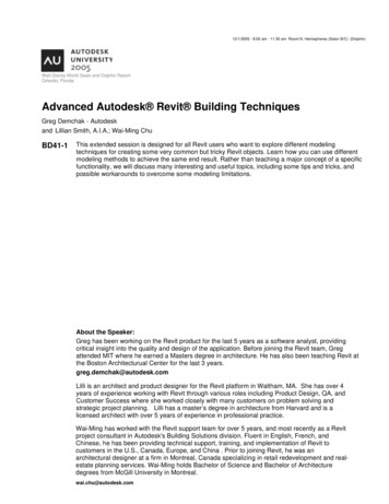 Advanced Autodesk Revit Building Techniques