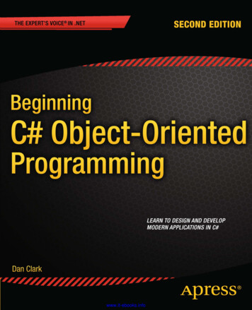 Beginning C Object Oriented Programming