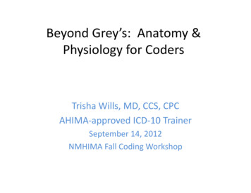 Beyond Grey’s: Anatomy Physiology Coders - Nmhima 
