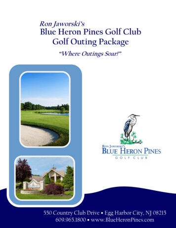 Ron Jaworski’s Blue Heron Pines Golf Club Golf Outing 