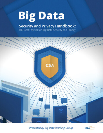 BigData Security And Privacy Handbook