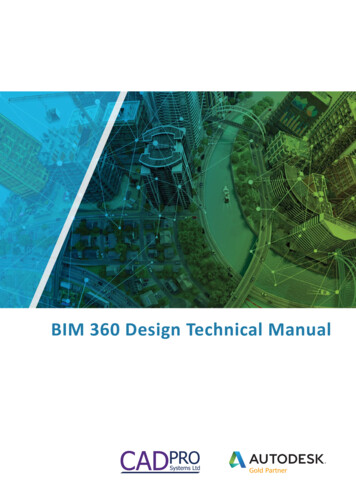BIM 360 Design Technical Manual - CADPRO Systems