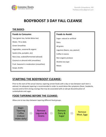 BODYBOOST 3 DAY FALL CLEANSE