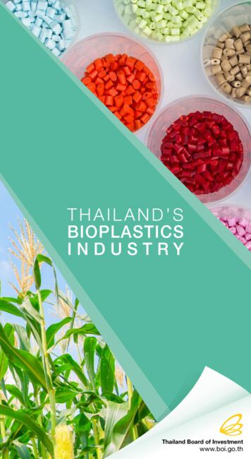 Thailand'S Bioplastics Industry
