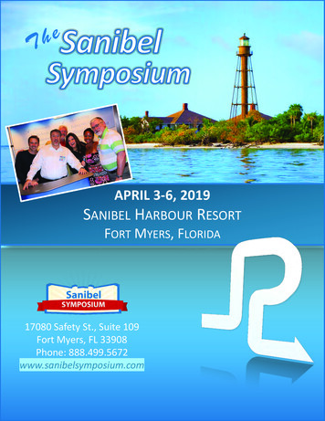 April 3-6, 2019 Sanibel Harbour Resort F M , F
