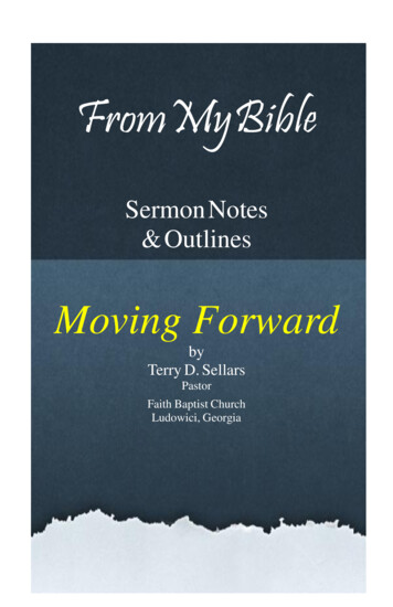 Sermon Notes Outlines - Faith Baptist Christian Academy