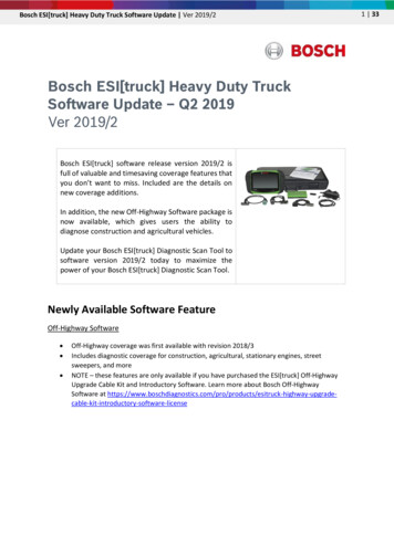 Bosch ESI[truck] Heavy Duty Truck Software Update – Q2 .