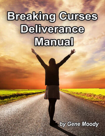 BREAKING CURSES DELIVERANCE MANUAL