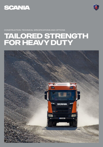 Tailored Strength For Heavy Duty - Scania