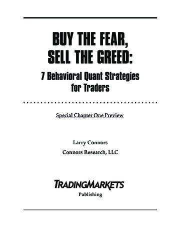 Buy The Fear Sell The Greed - Alvarez Quant Trading
