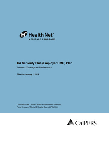 CA Seniority Plus (Employer HMO) Plan - Healthnet 
