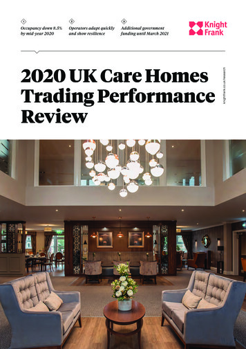 Care Homes Trading Performance Review 2020 - Knight Frank