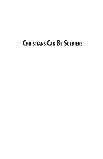 Christians Can Be Soldiers - Lutheran Press