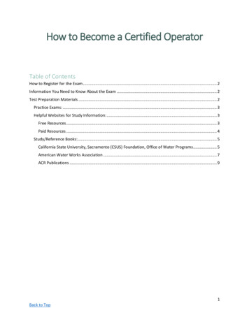 How To Become A Certified Operator
