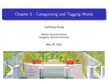 Chapter 5 - Categorizing And Tagging Words