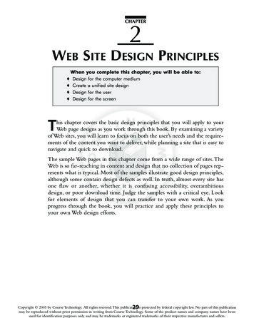 WEB SITE DESIGN PRINCIPLES