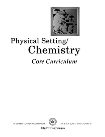Physical Setting/Chemistry Core Curriculum