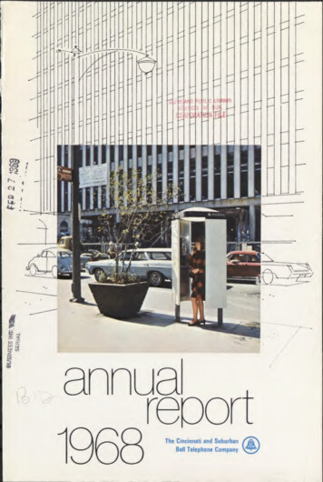 Cincinnati And Suburban Bell Telephone Company Annual Reports: 1955 .