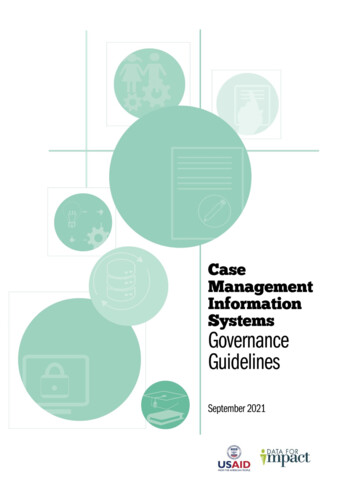 2 Case Management Information Systems - DataForImpactProject