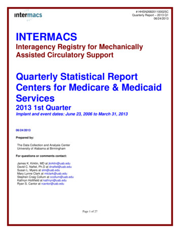 Quarterly Statistical Report Centers For Medicare & Medicaid Services