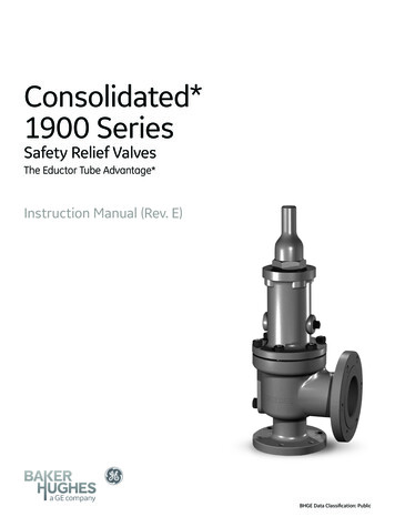 Consolidated* 1900 Series - Allied Valve Inc.