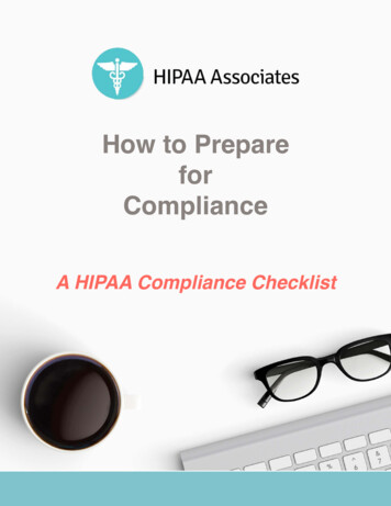 How To Prepare For Compliance - HIPAA Associates