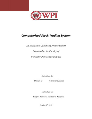 Computerized Stock Trading System