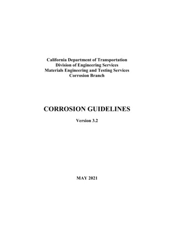 CORROSION GUIDELINES