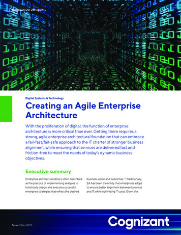 Creating An Agile Enterprise Architecture
