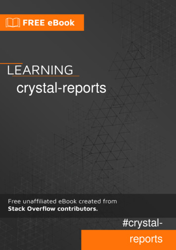 Crystal Reports - Riptutorial 