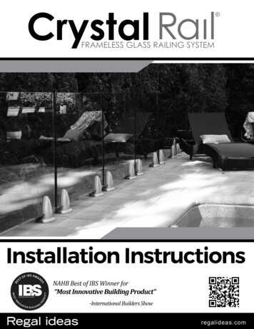 Installation Instructions - Regal Ideas Inc