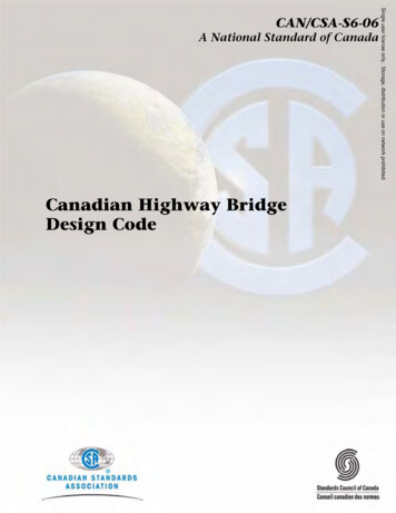 Canadian Highway Bridge Design Code