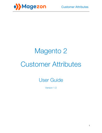 Magento 2 Customer Attributes