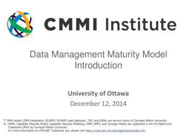 Data Management Maturity Model Introduction - 