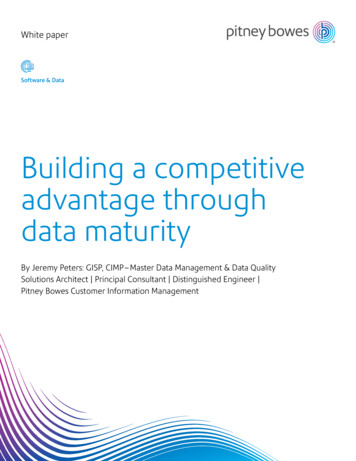 Building A Competitive Advantage Through Data Maturity
