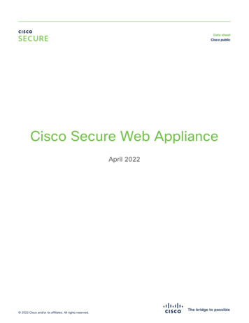 Cisco Secure Web Appliance Data Sheet