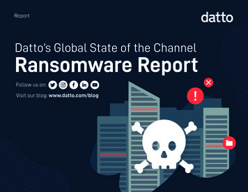 Datto's Global State Of The Channel Ransomware Report
