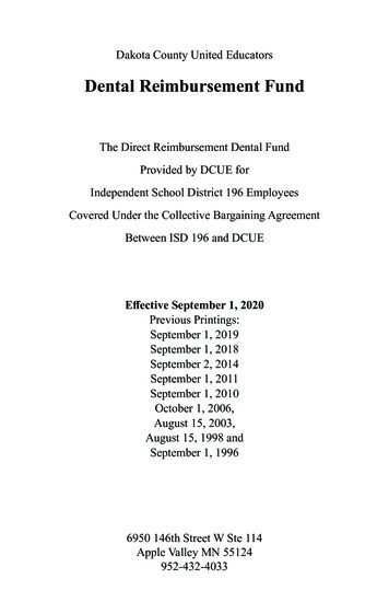 Dental Reimbursement Fund - DCUE