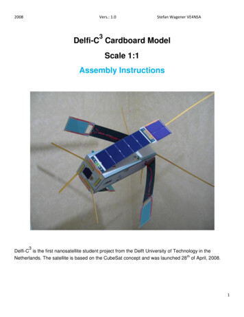 Delfi-C3 Cardboard Model Scale 1:1 Assembly Instructions