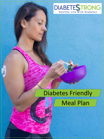 Diabetes Friendly Meal Plan
