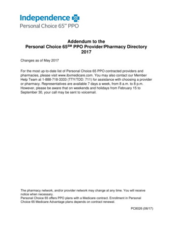 Personal Choice 65 PPO Addendum Directory 20170515