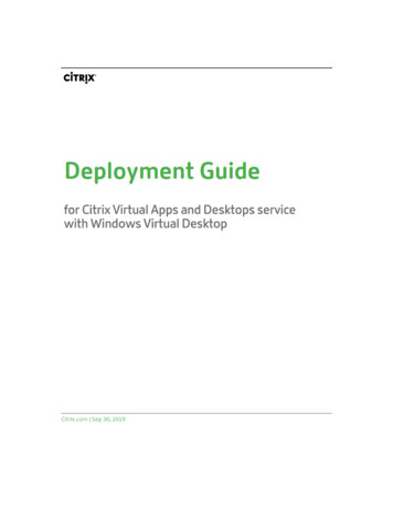 Deployment Guide Citrix Virtual Apps And Dekstops With Windows Virtual .