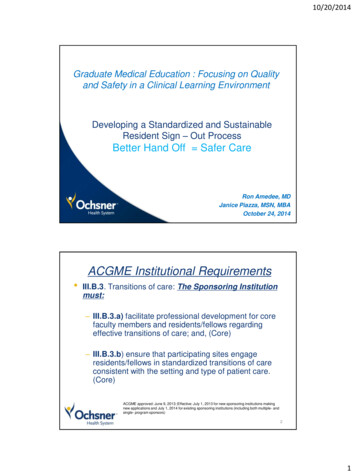ACGME Institutional Requirements - University Of Florida