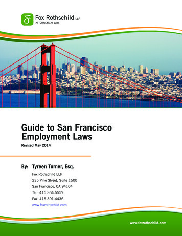 Guide To San Francisco Employment Laws