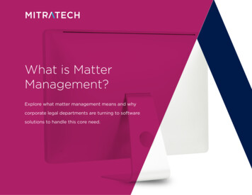 What Is Matter Management? - Michaelsemer 