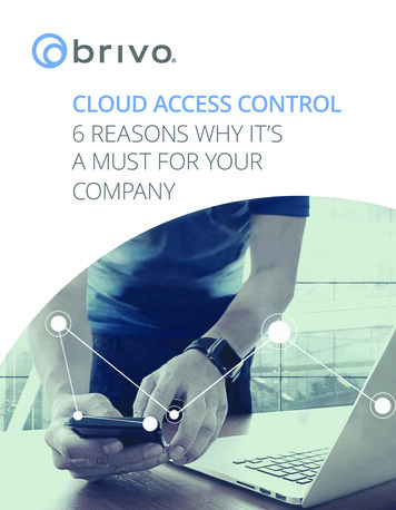 Why Cloud Access Control Is A Must - Brivo 