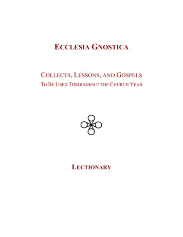Lectionary - Gnosis